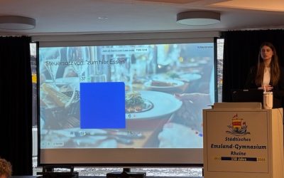 „Schule & Steuern“ am Emsland-Gymnasium Rheine: Finanzamt informiert Zehntklässler